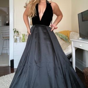 Brand new custom stoned Mac Duggal Dress